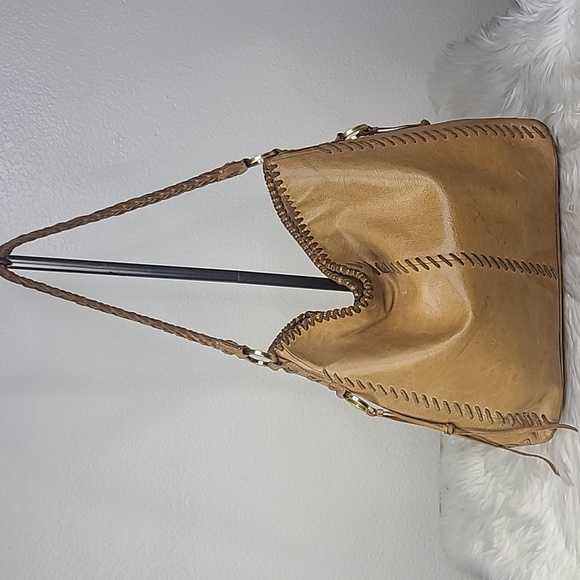 Elliott Lucca Handbags - lliott Luca Purse Shoulder Bag Tan Brown Genuine Leather Cowgirl Vintage Summer